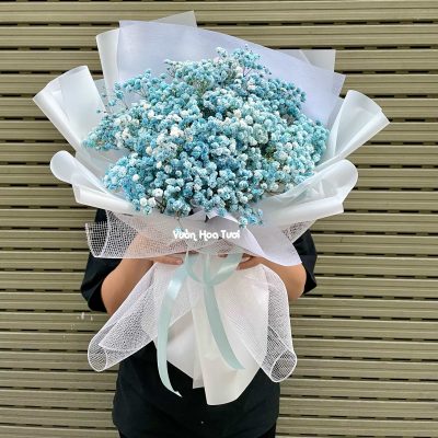 Bó Hoa Baby Xanh Blue