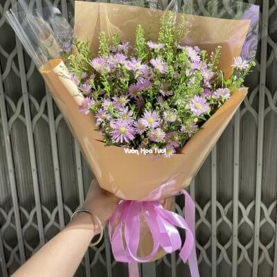 Bó Hoa Thạch Thảo Tím Sinh Nhật Hẹn Hò