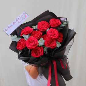 Bó Hoa Hồng Ohara Tặng Mẹ Và Lá Bạc Eva Love